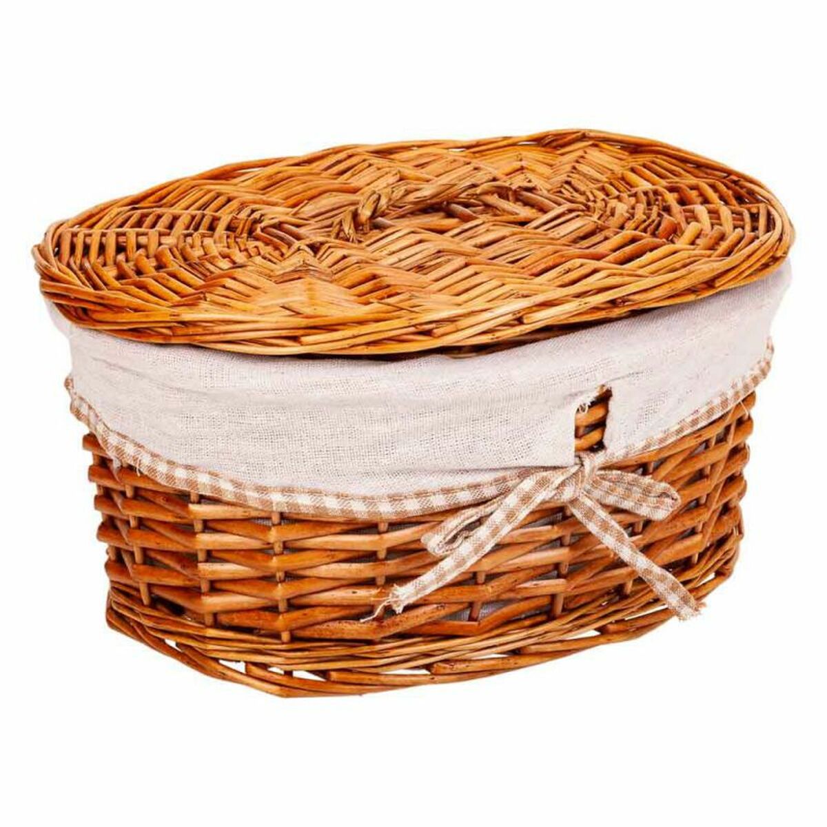 Storage boxes Alexandra House Living Natural wicker Willow wood 20 x 14 x 10 cm 23 x 14 x 30 cm 2 Pieces