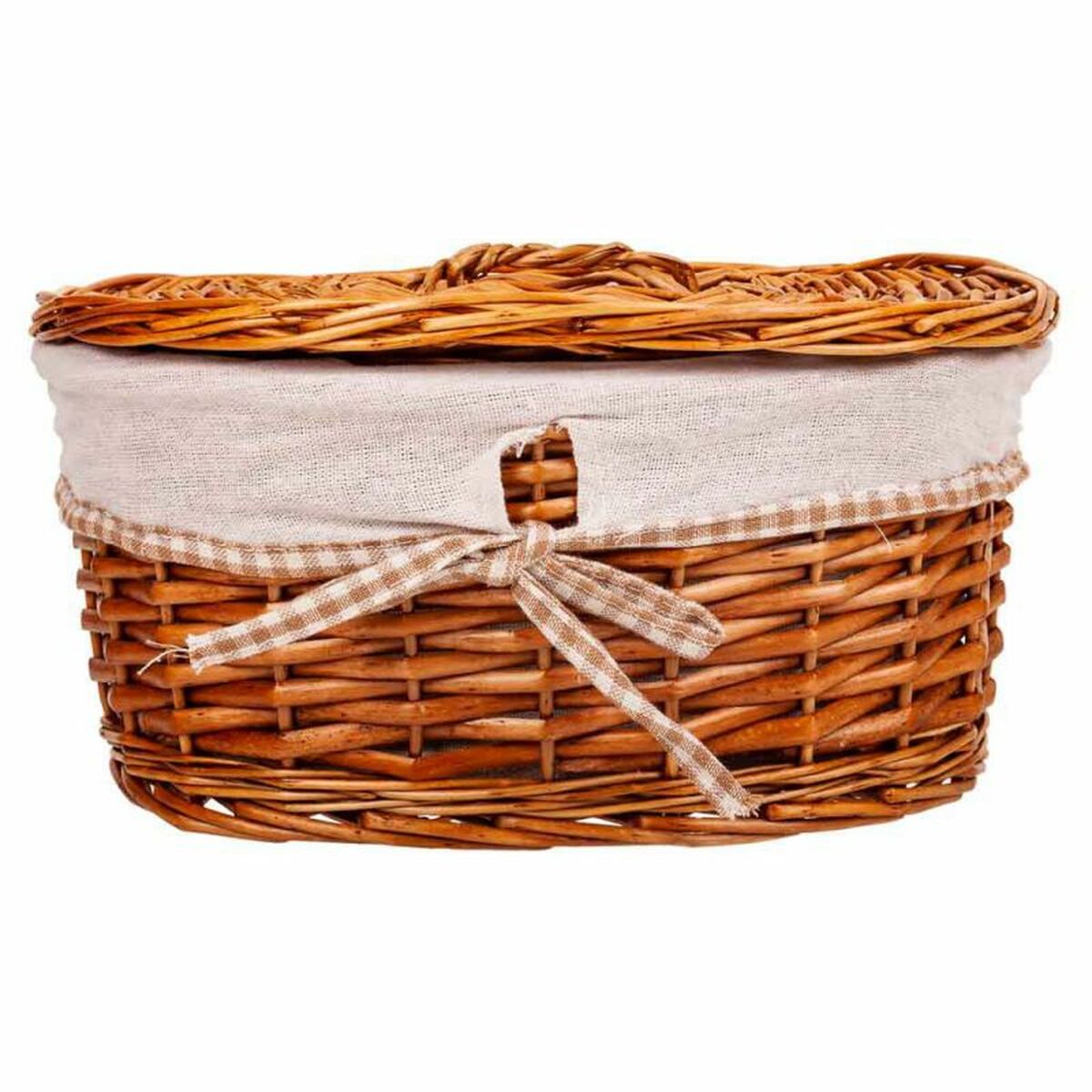 Storage boxes Alexandra House Living Natural wicker Willow wood 20 x 14 x 10 cm 23 x 14 x 30 cm 2 Pieces