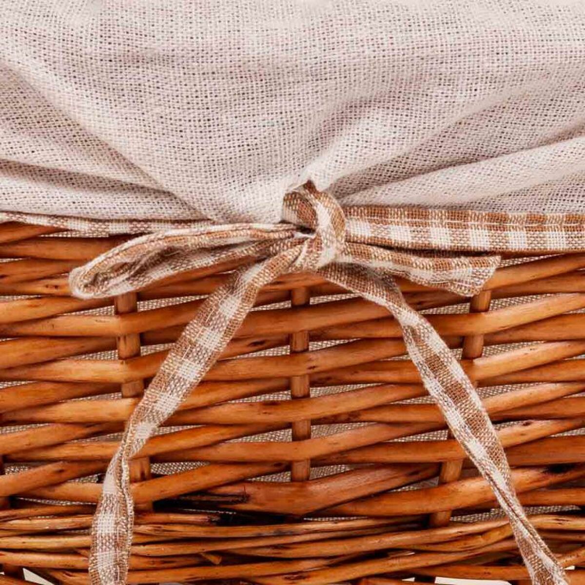 Set of Baskets Alexandra House Living Natural wicker Willow wood 38 x 29 x 14 cm 34 x 16 x 44 cm 31,5 x 23,5 x 12 cm 3 Pieces