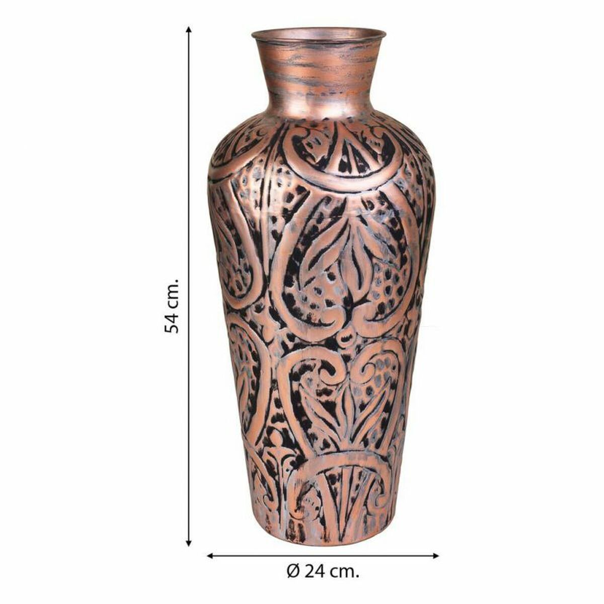 Vase Alexandra House Living Bronze Iron 24 x 54 x 24 cm Alexandra House Living