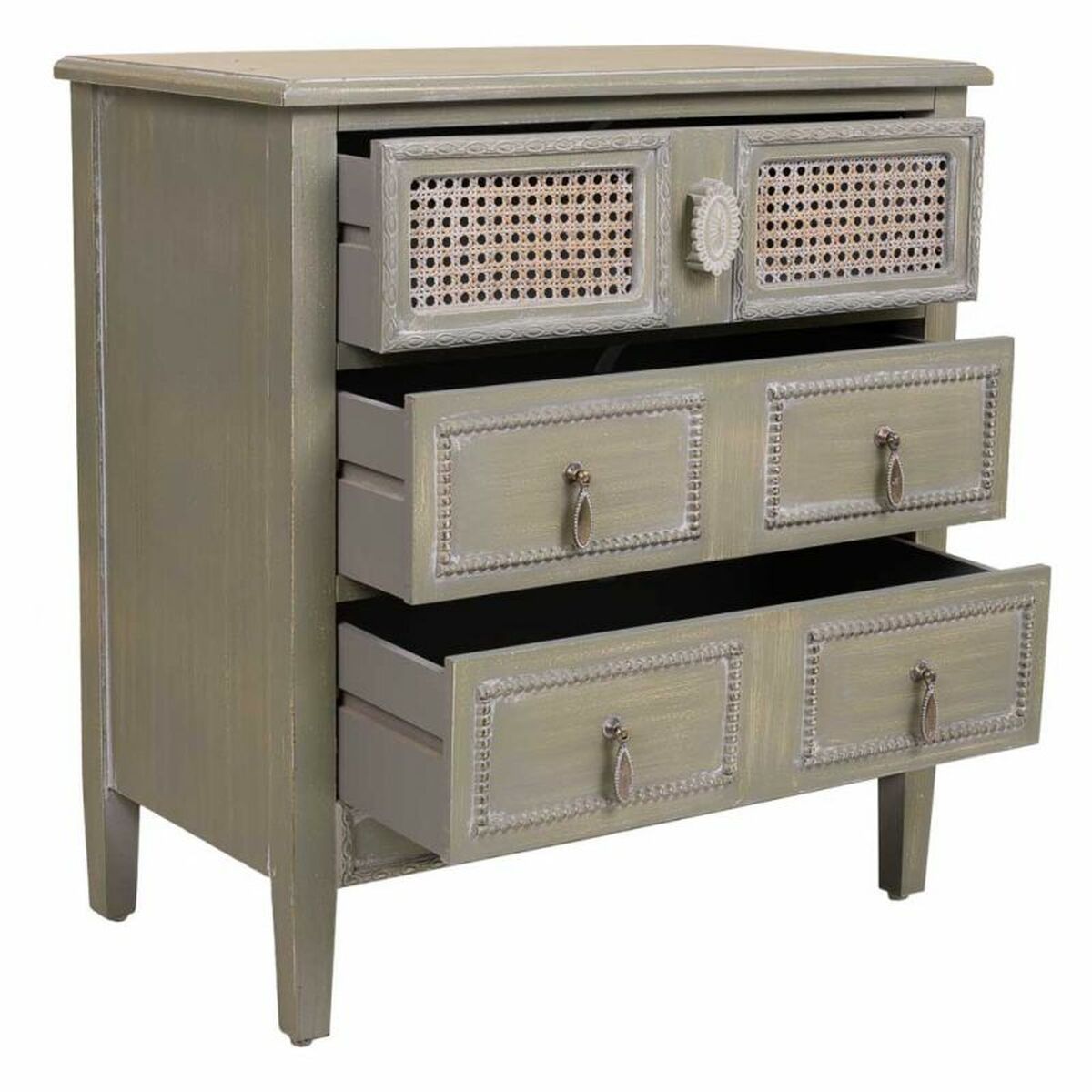 Nightstand Alexandra House Living Green 36 x 70 x 65 cm