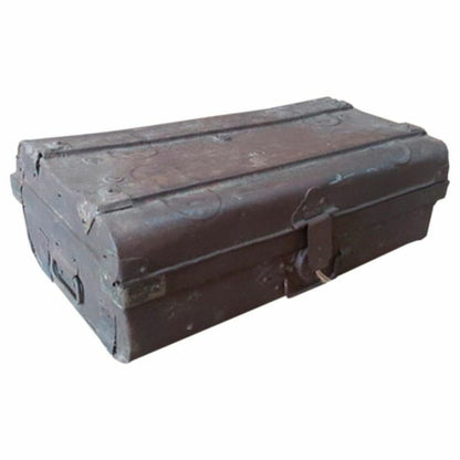 Decorative suitcase Alexandra House Living Brown Iron Traditional style 34 x 20 x 61 cm