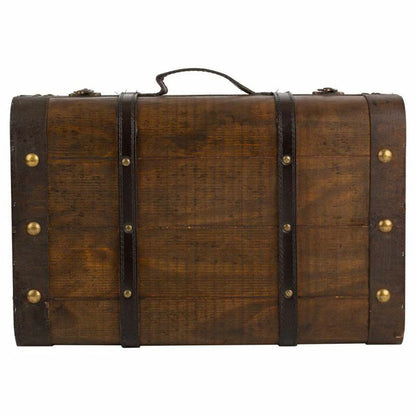 Set of suitcases Alexandra House Living Brown PVC Wood Metal Vintage 30 x 16 x 45 cm 38 x 24 x 13,5 cm Ornamental 2 Pieces