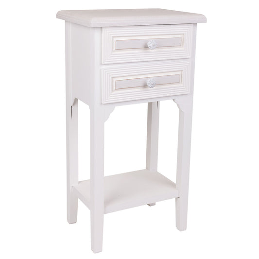 Nightstand Alexandra House Living White 26 x 69 x 37 cm