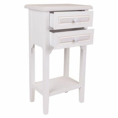 Nightstand Alexandra House Living White 26 x 69 x 37 cm