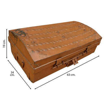 Decorative suitcase Alexandra House Living Brown Iron Traditional style 34 x 19 x 63 cm