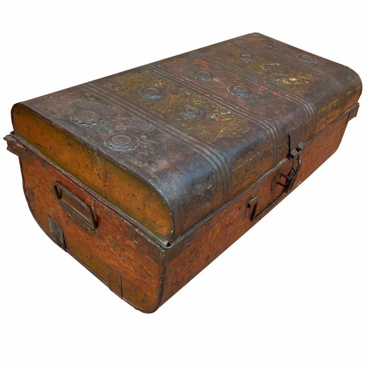 Decorative suitcase Alexandra House Living Brown Iron Traditional style 33 x 25 x 61 cm