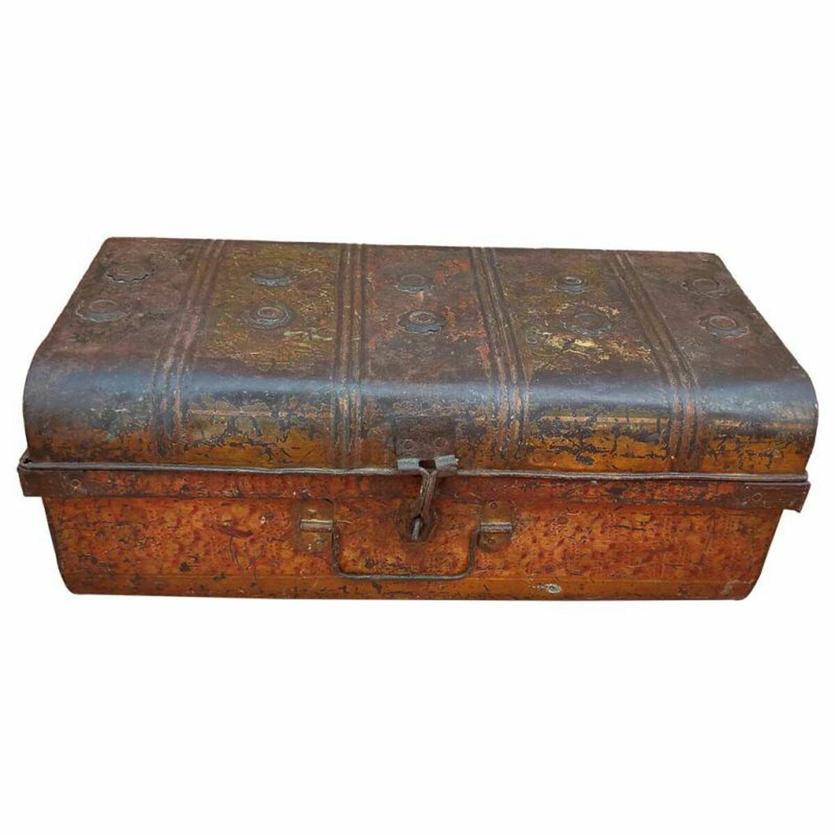 Decorative suitcase Alexandra House Living Brown Iron Traditional style 33 x 25 x 61 cm