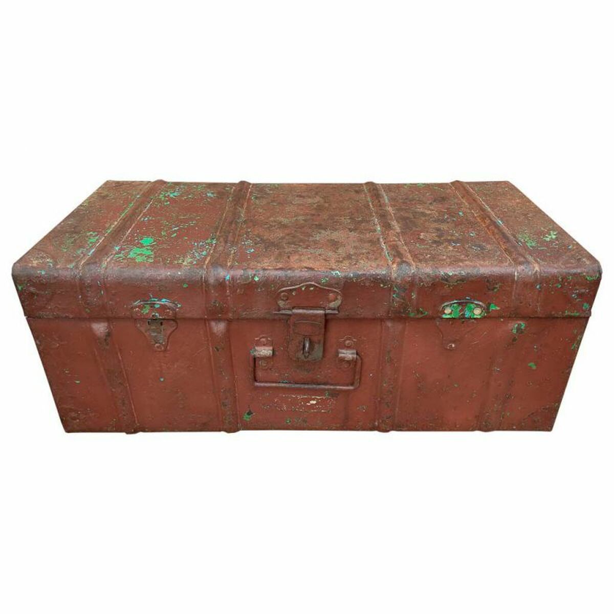 Decorative suitcase Alexandra House Living Brown Iron Traditional style 31 x 23 x 58 cm