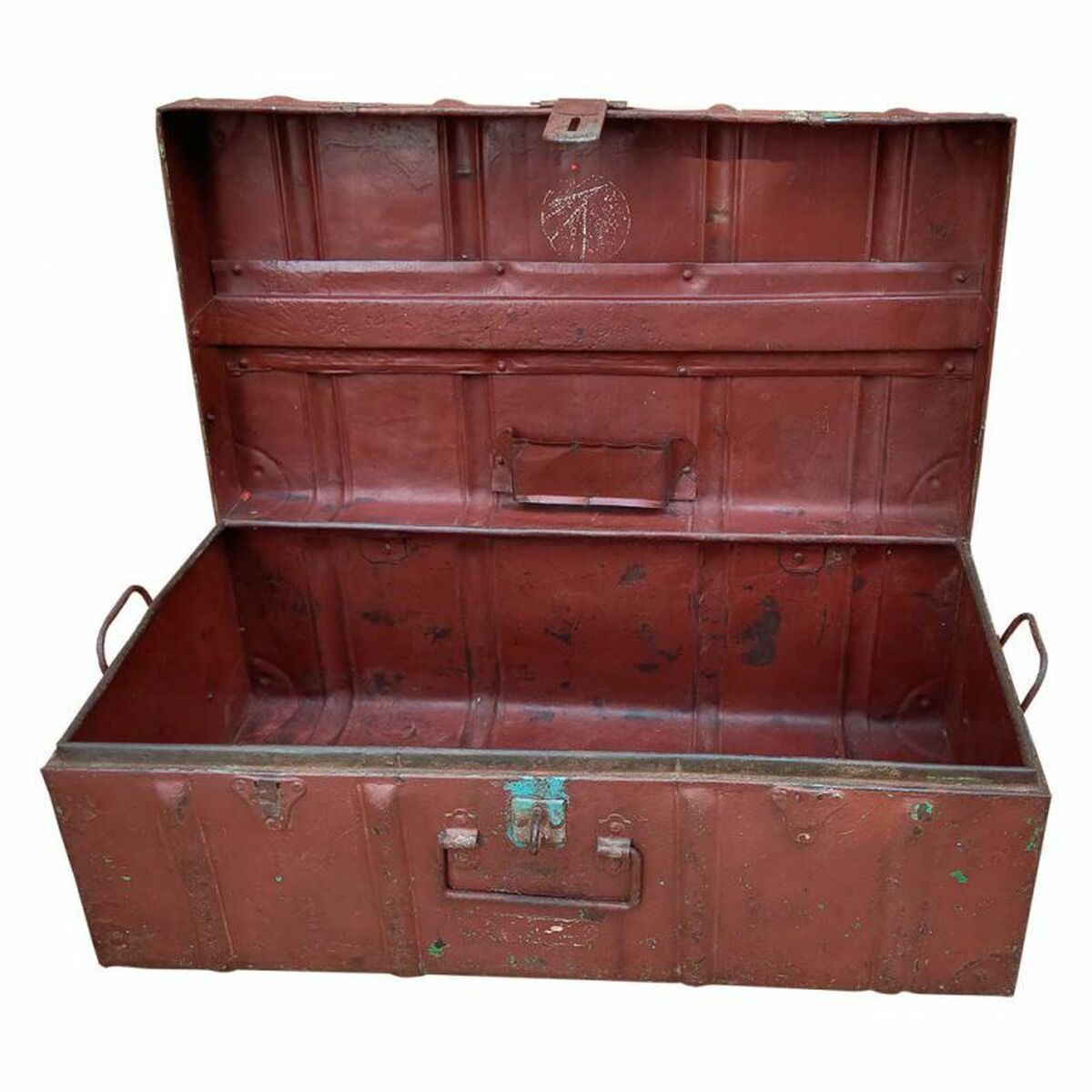 Decorative suitcase Alexandra House Living Brown Iron Traditional style 31 x 23 x 58 cm