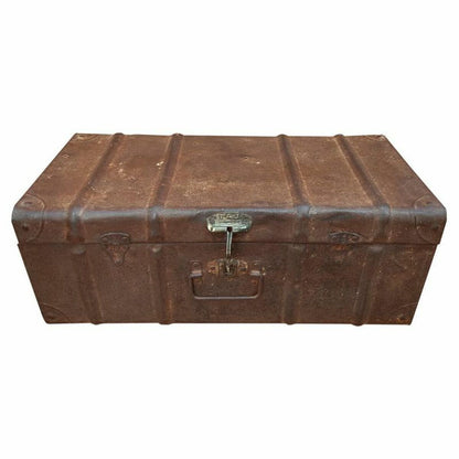 Decorative suitcase Alexandra House Living Brown Iron Traditional style 36 x 24 x 65 cm