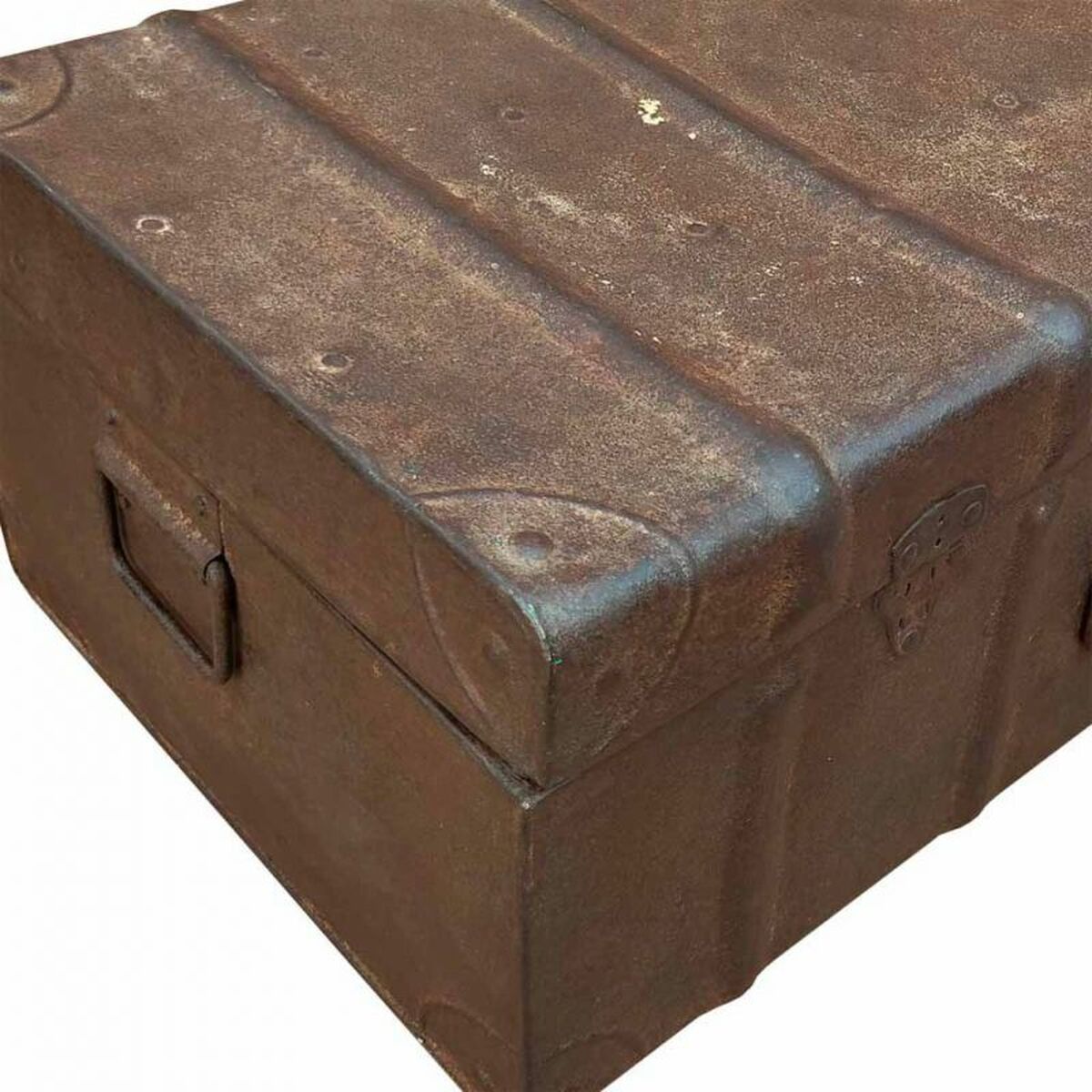 Decorative suitcase Alexandra House Living Brown Iron Traditional style 36 x 24 x 65 cm