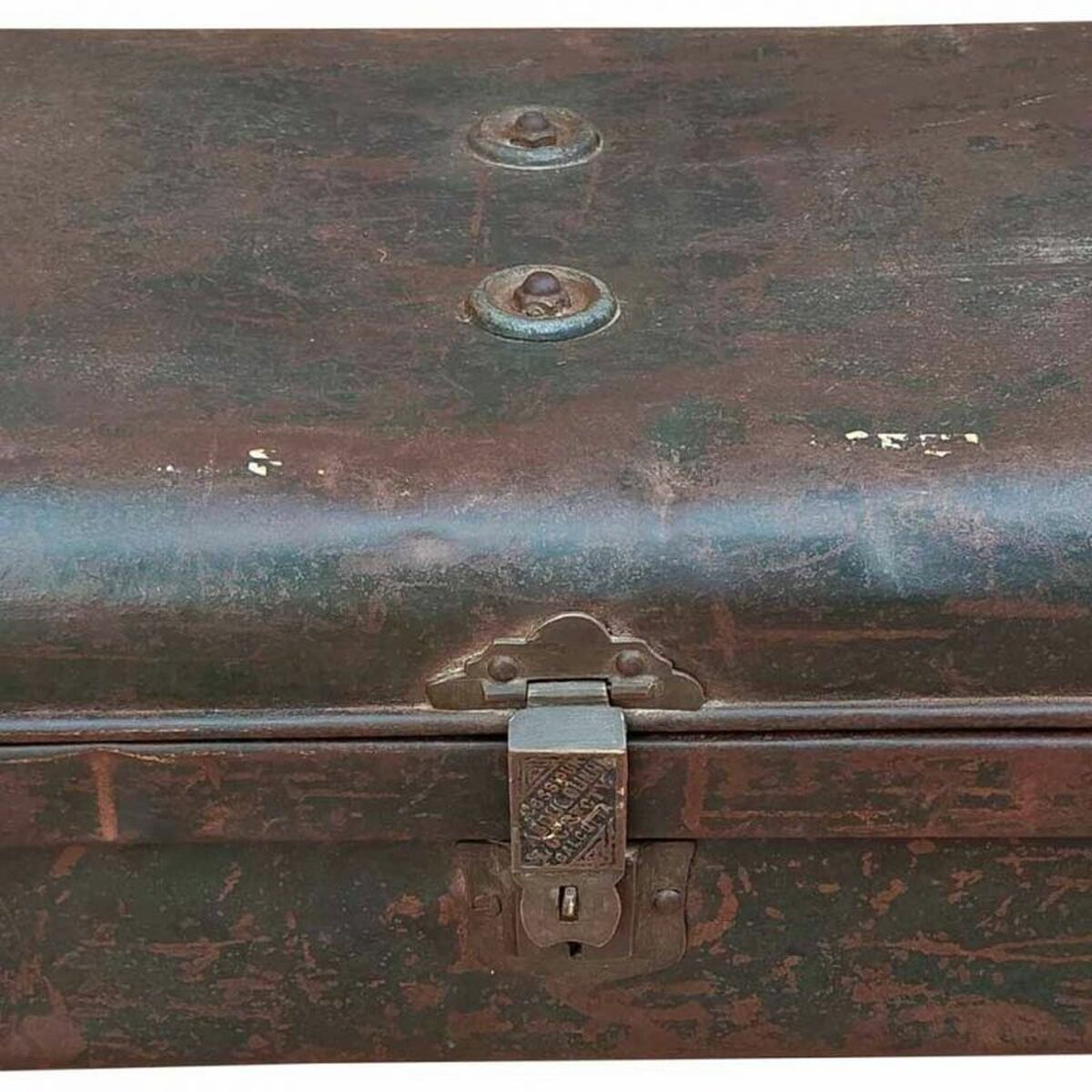 Decorative suitcase Alexandra House Living Brown Iron Traditional style 39 x 23 x 61 cm