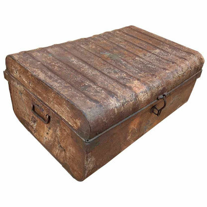 Decorative suitcase Alexandra House Living Brown Iron Traditional style 49 x 33 x 71 cm