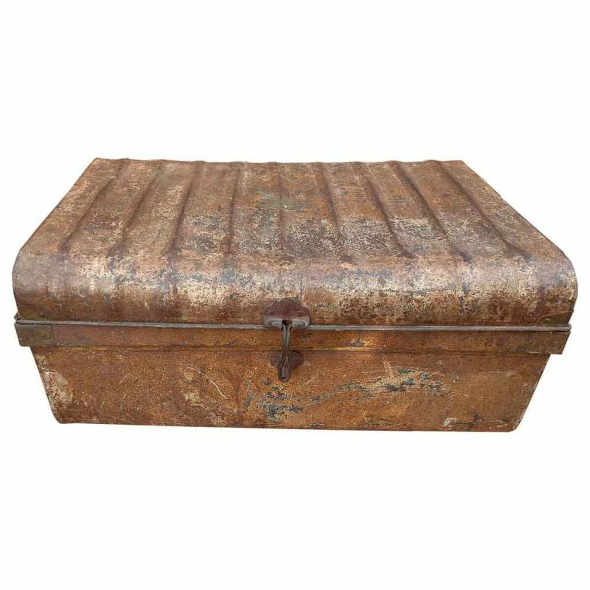 Decorative suitcase Alexandra House Living Brown Iron Traditional style 49 x 33 x 71 cm