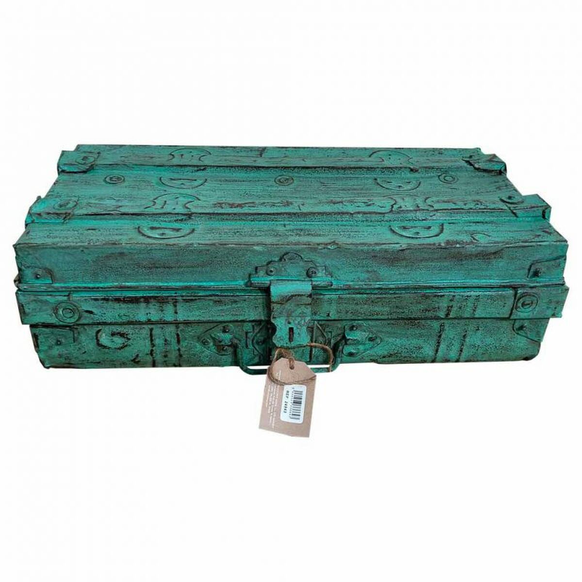 Decorative suitcase Alexandra House Living Green Iron Traditional style 30 x 18 x 54 cm