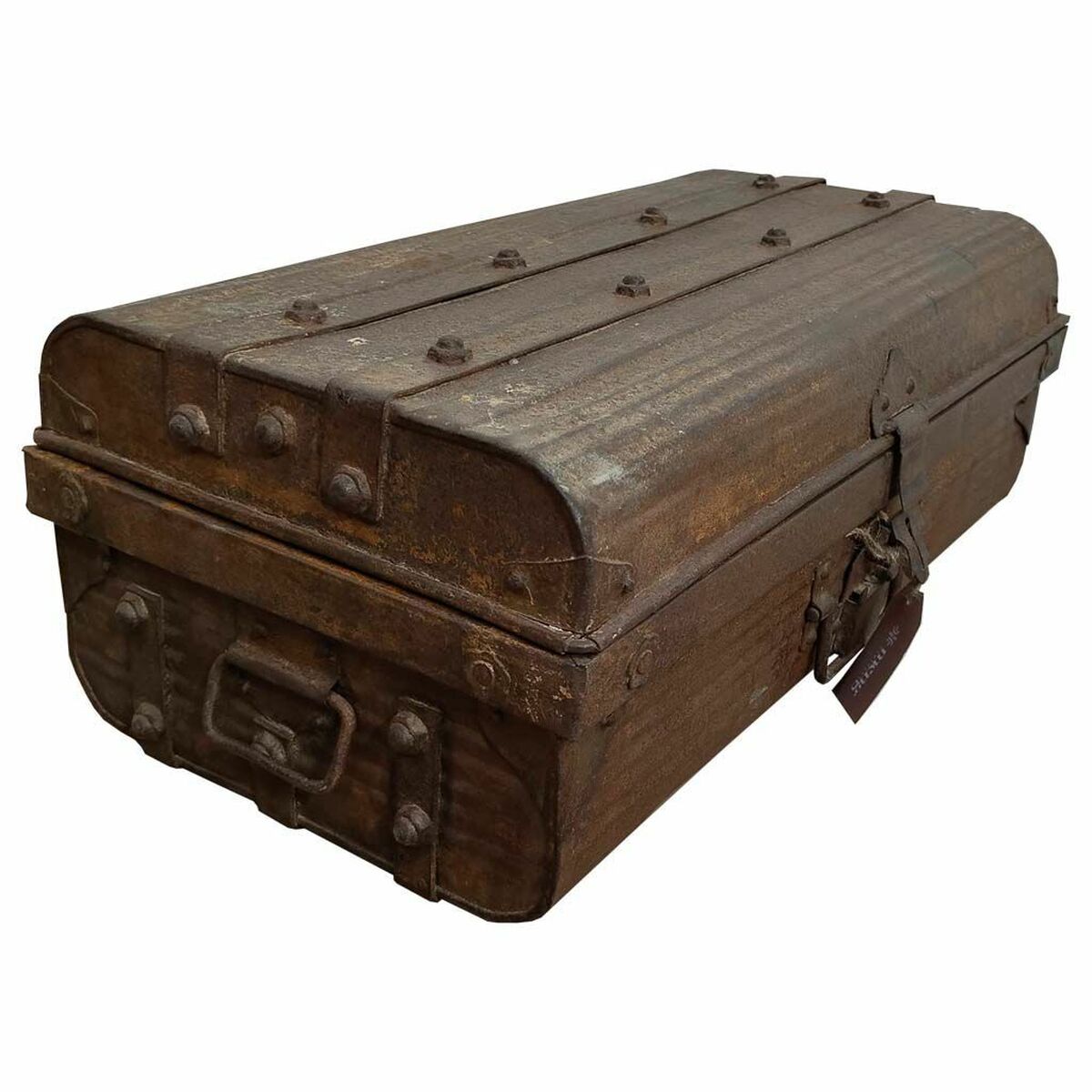 Decorative suitcase Alexandra House Living Brown Iron Traditional style 33 x 23 x 60 cm