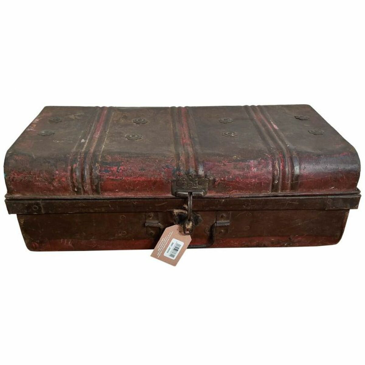 Decorative suitcase Alexandra House Living Brown Iron Traditional style 32 x 21 x 59 cm