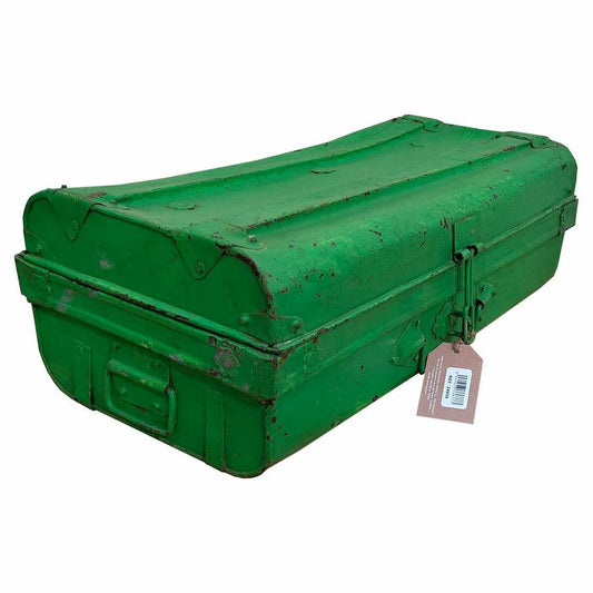 Decorative suitcase Alexandra House Living Green Iron Traditional style 29 x 31 x 53 cm