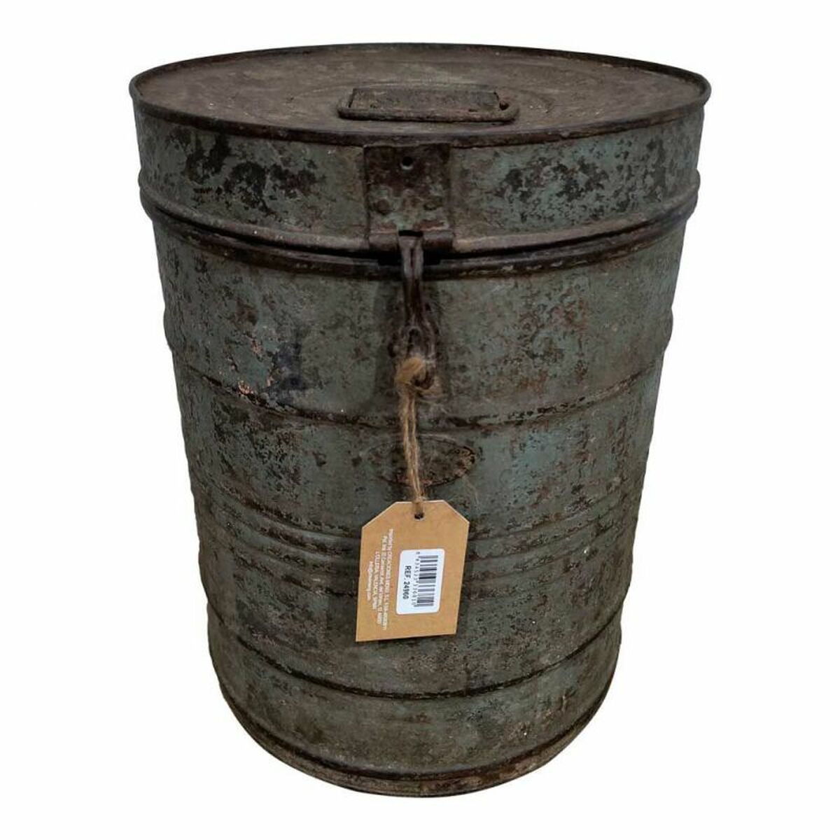 Decorative canister Alexandra House Living Brown Iron Traditional style 29 x 38 x 29 cm