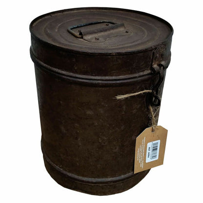 Decorative canister Alexandra House Living Brown Iron Traditional style 19 x 23 x 19 cm