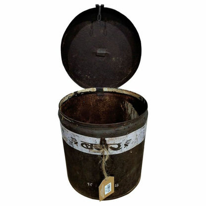 Decorative canister Alexandra House Living Brown Iron Traditional style 25 x 28 x 25 cm