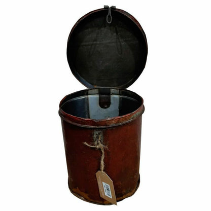 Decorative canister Alexandra House Living Brown Iron Traditional style 21 x 25 x 21 cm