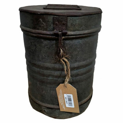 Decorative canister Alexandra House Living Brown Iron Traditional style 29 x 26 x 29 cm