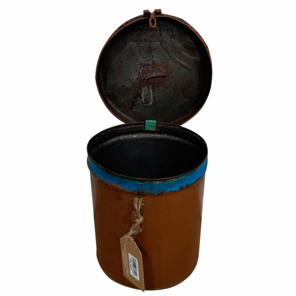 Decorative canister Alexandra House Living Brown Iron Traditional style 29 x 21 x 29 cm