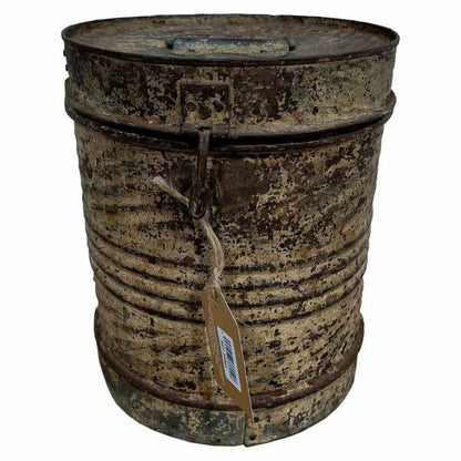 Decorative canister Alexandra House Living Brown Iron Traditional style 23 x 27 x 23 cm