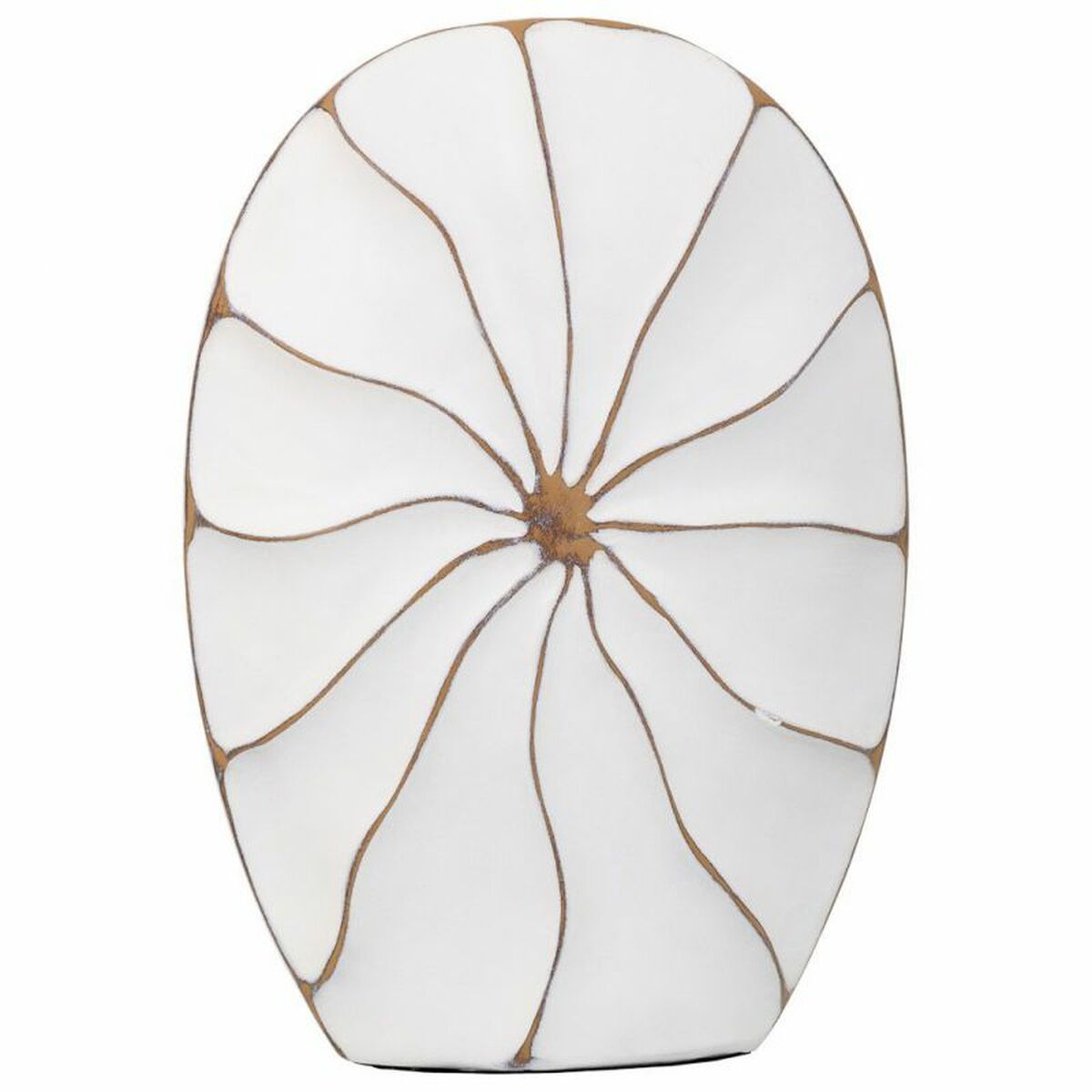 Vase Alexandra House Living White Polyresin 8 x 39 x 27 cm Alexandra House Living