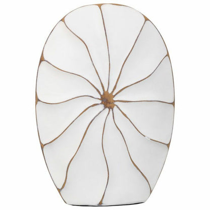 Vase Alexandra House Living White Polyresin 8 x 39 x 27 cm Alexandra House Living