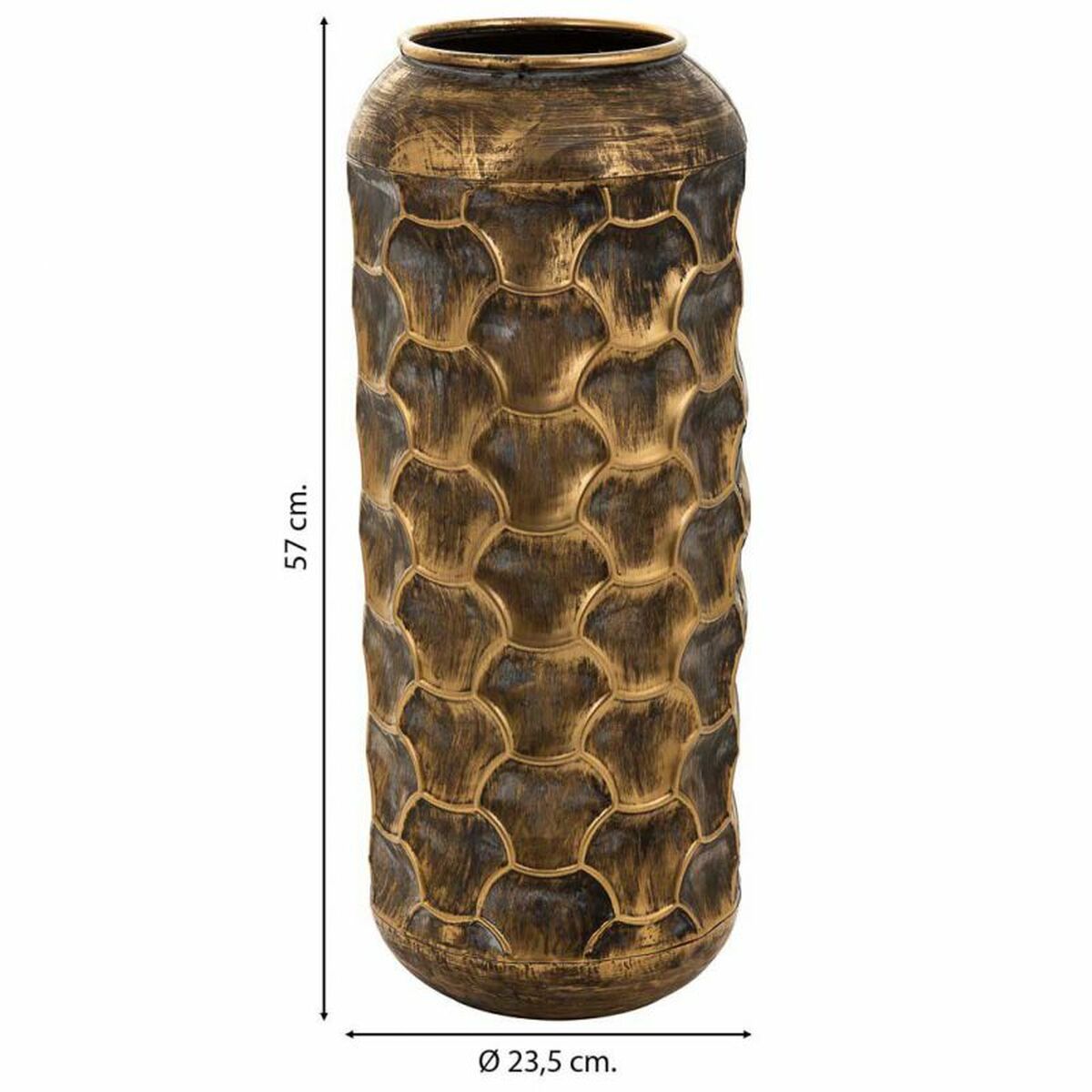 Vase Alexandra House Living Gold Iron 23 x 57 x 23 cm Alexandra House Living