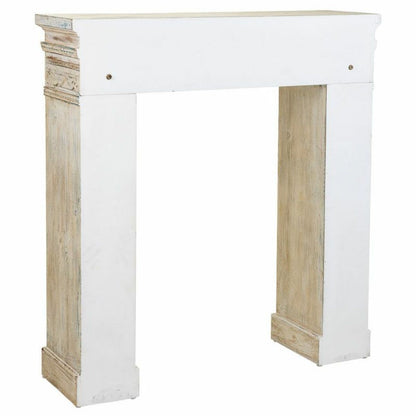 Fireplace Alexandra House Living White Fir wood MDF Wood 30 x 110 x 100 cm