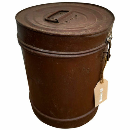 Decorative canister Alexandra House Living Brown Iron Traditional style 23 x 29 x 23 cm