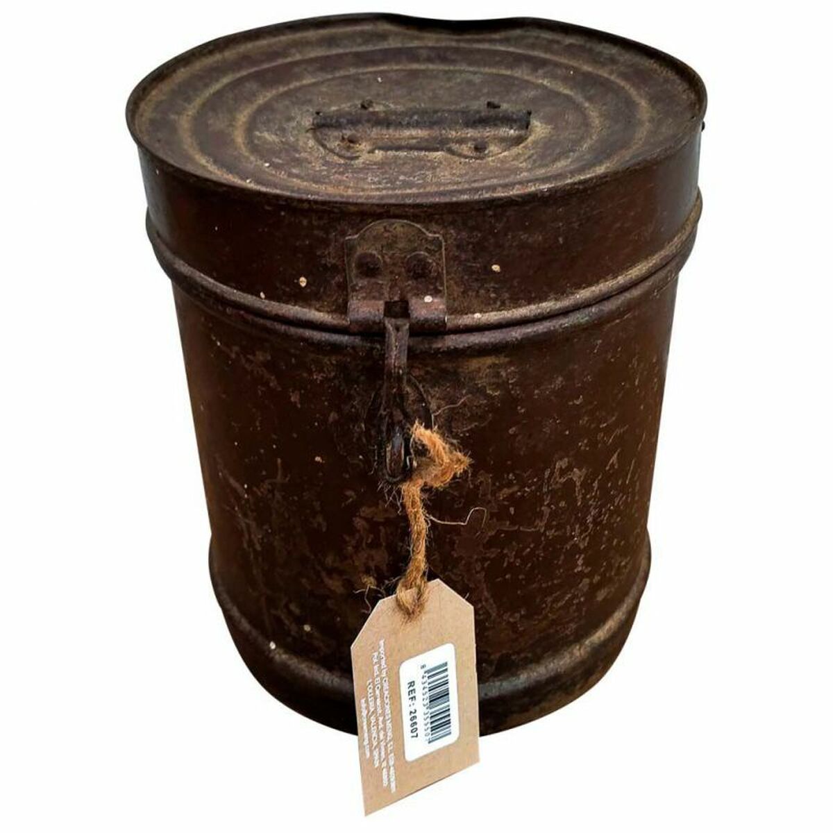 Decorative canister Alexandra House Living Brown Iron Traditional style 19 x 23 x 19 cm