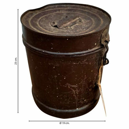 Decorative canister Alexandra House Living Brown Iron Traditional style 19 x 23 x 19 cm