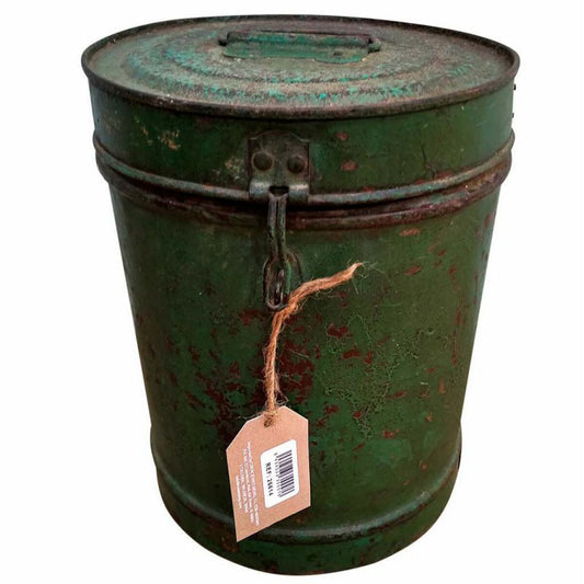 Decorative canister Alexandra House Living Green Iron Traditional style 23 x 30 x 23 cm