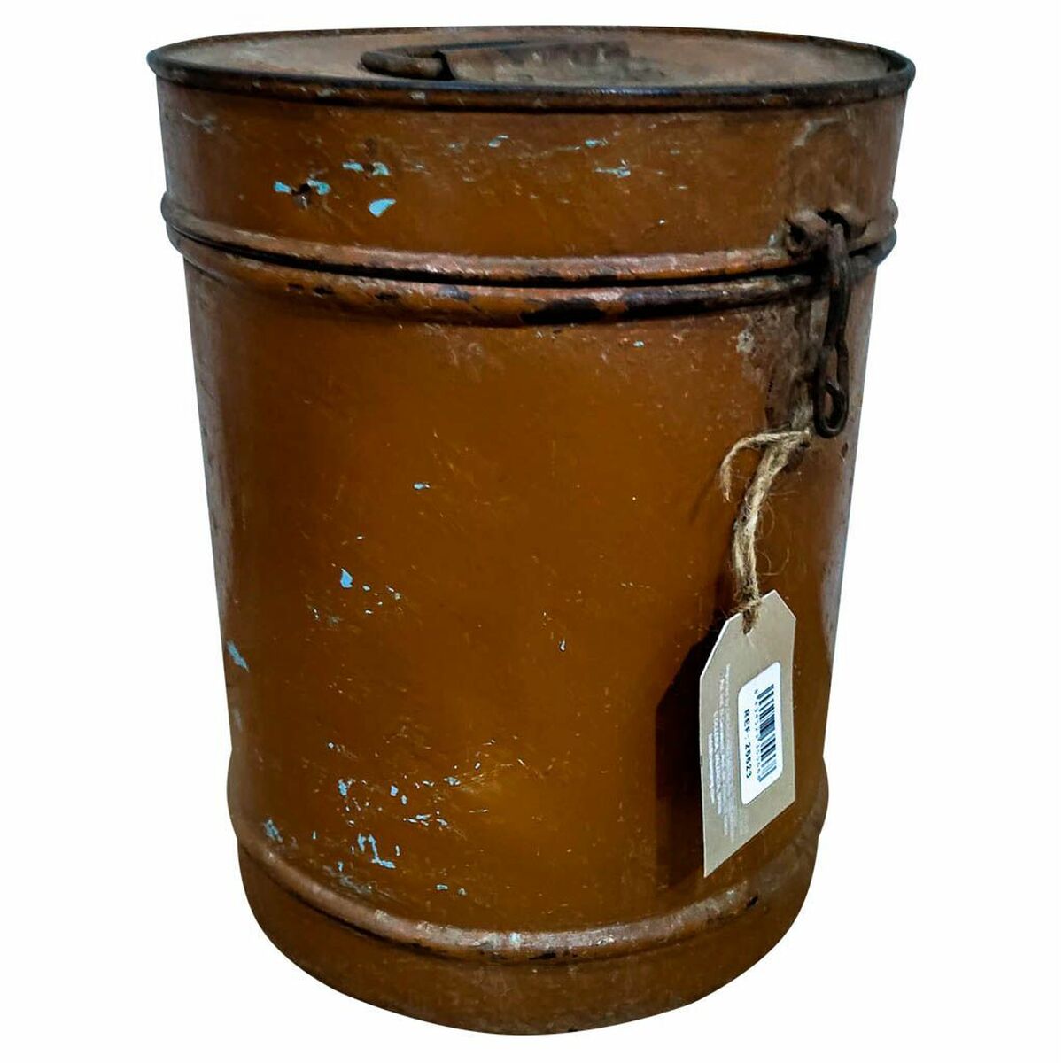 Decorative canister Alexandra House Living Brown Iron Traditional style 23 x 29 x 23 cm