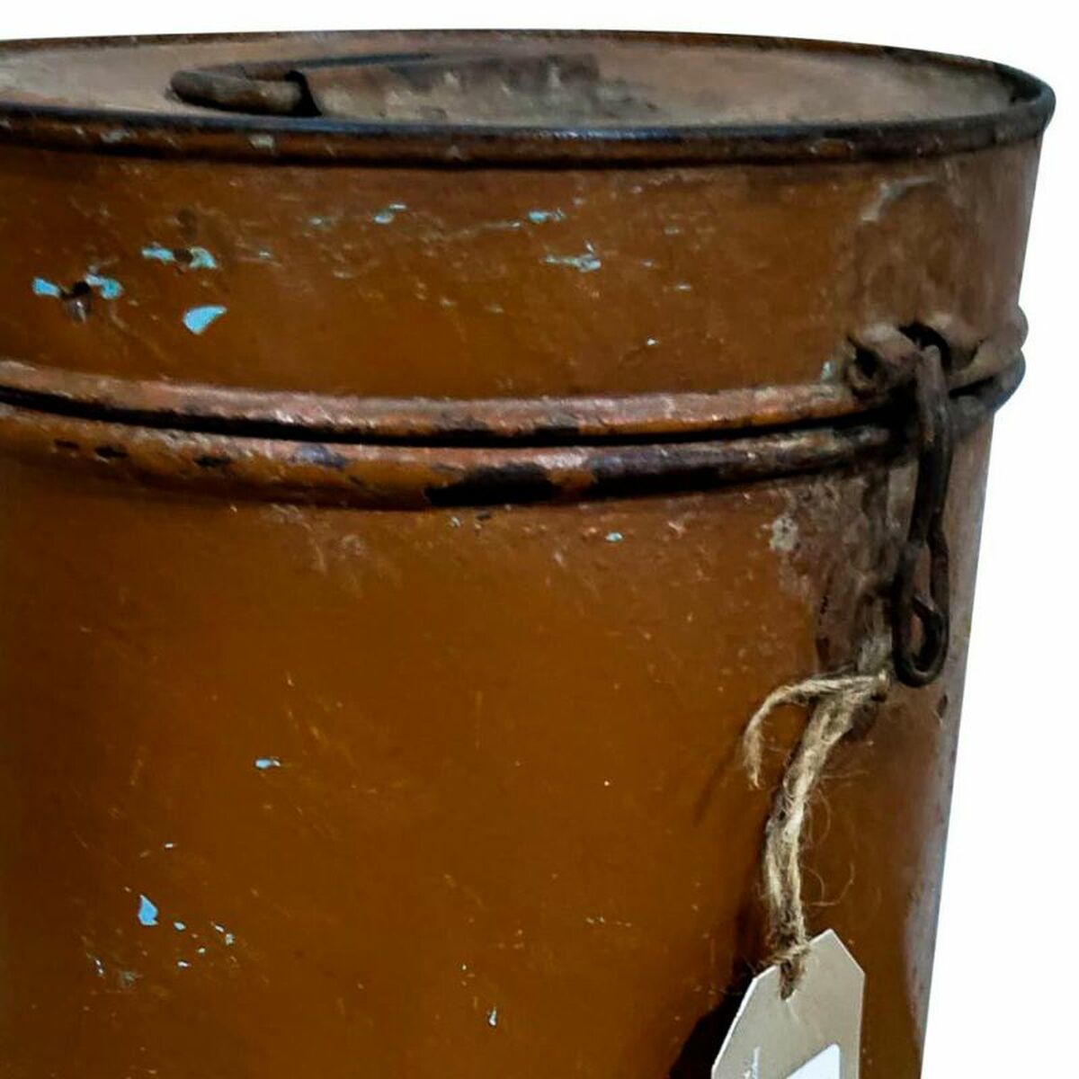 Decorative canister Alexandra House Living Brown Iron Traditional style 23 x 29 x 23 cm