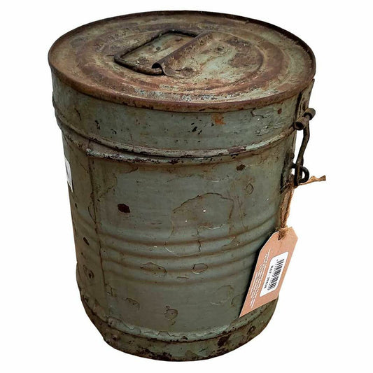 Decorative canister Alexandra House Living Grey Iron Traditional style 19 x 23 x 19 cm