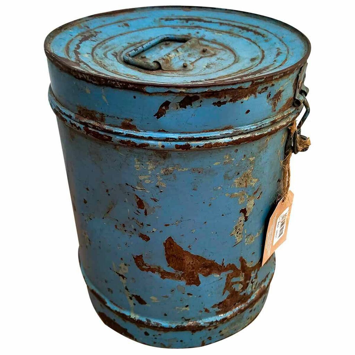 Decorative canister Alexandra House Living Blue Iron Traditional style 23 x 29 x 23 cm