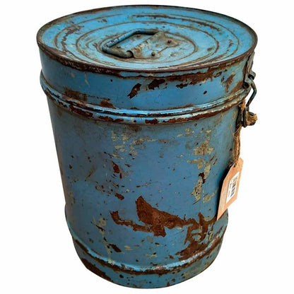 Decorative canister Alexandra House Living Blue Iron Traditional style 23 x 29 x 23 cm