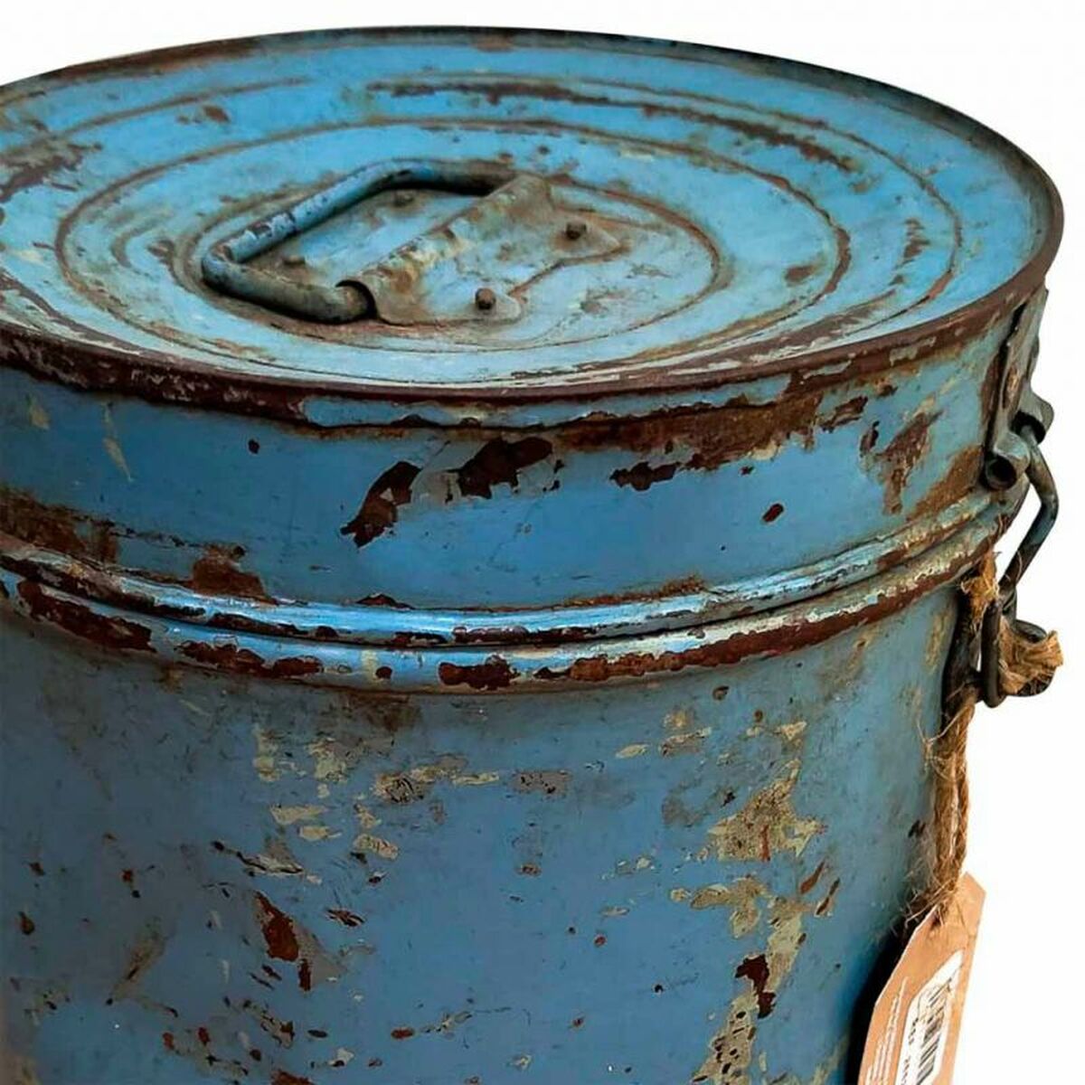 Decorative canister Alexandra House Living Blue Iron Traditional style 23 x 29 x 23 cm