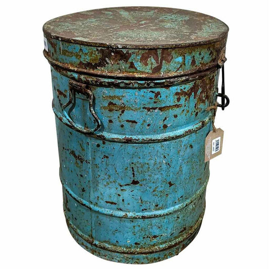 Decorative canister Alexandra House Living Blue Iron Traditional style 38 x 50 x 38 cm Alexandra House Living