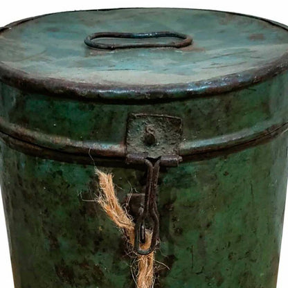 Decorative canister Alexandra House Living Green Iron Traditional style 18 x 22 x 18 cm