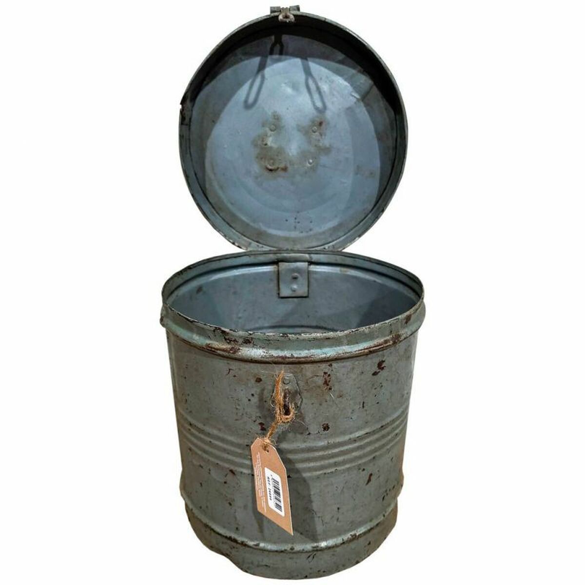 Decorative canister Alexandra House Living Grey Iron Traditional style 26 x 30 x 26 cm