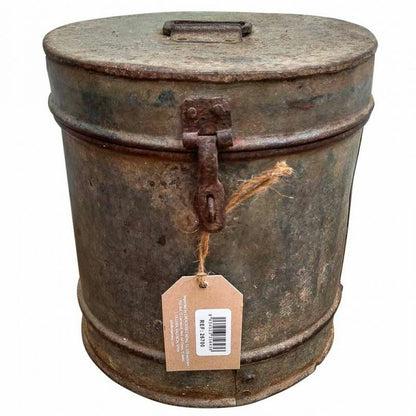 Decorative canister Alexandra House Living Grey Iron Traditional style 22 x 23 x 22 cm