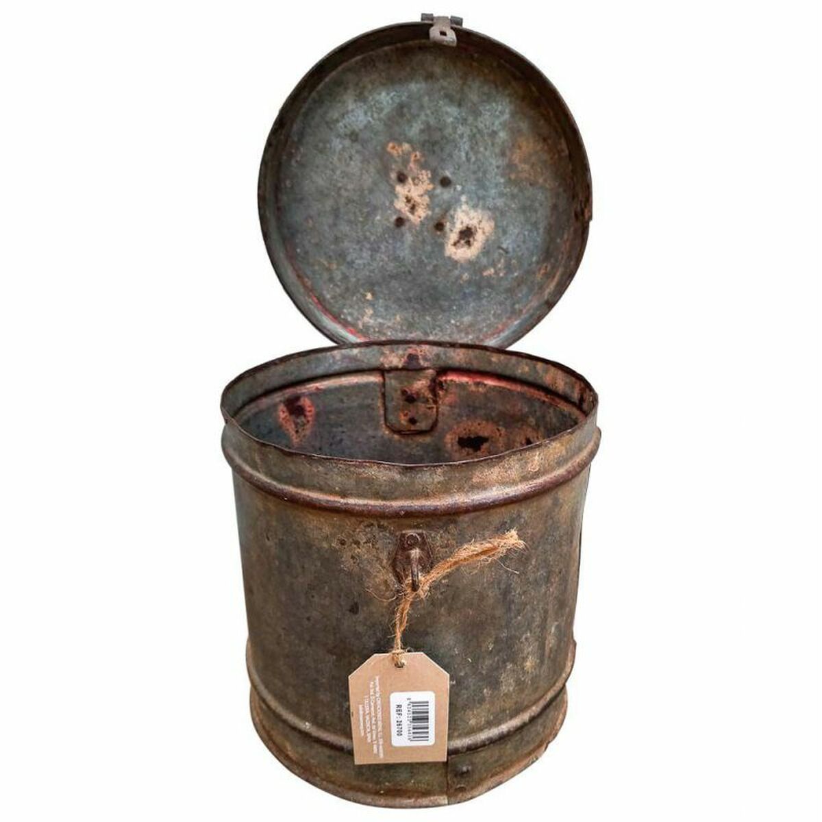 Decorative canister Alexandra House Living Grey Iron Traditional style 22 x 23 x 22 cm