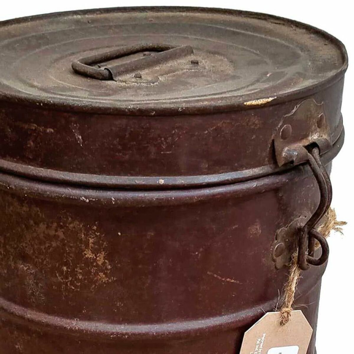 Decorative canister Alexandra House Living Brown Iron Traditional style 26 x 34 x 26 cm